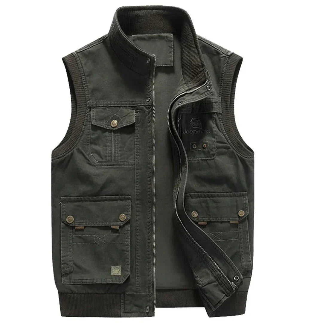 Men's outdoor vest with function – Magnus-Green-S-Nora Luxe