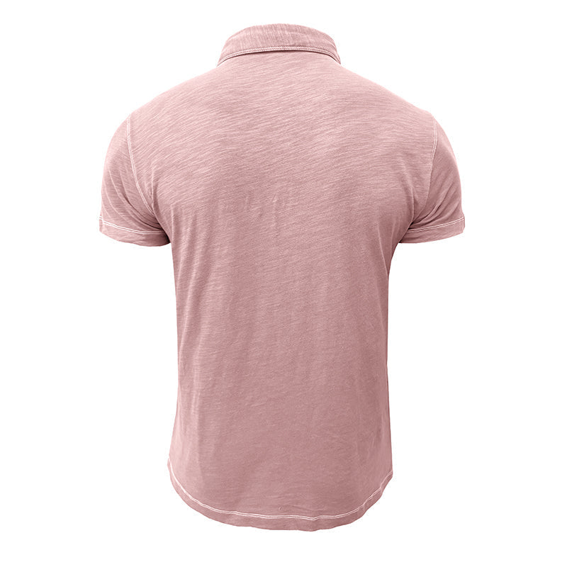 Men's Polo Shirt made of Soft Cotton – Matteo-Light blue-S-Nora Luxe