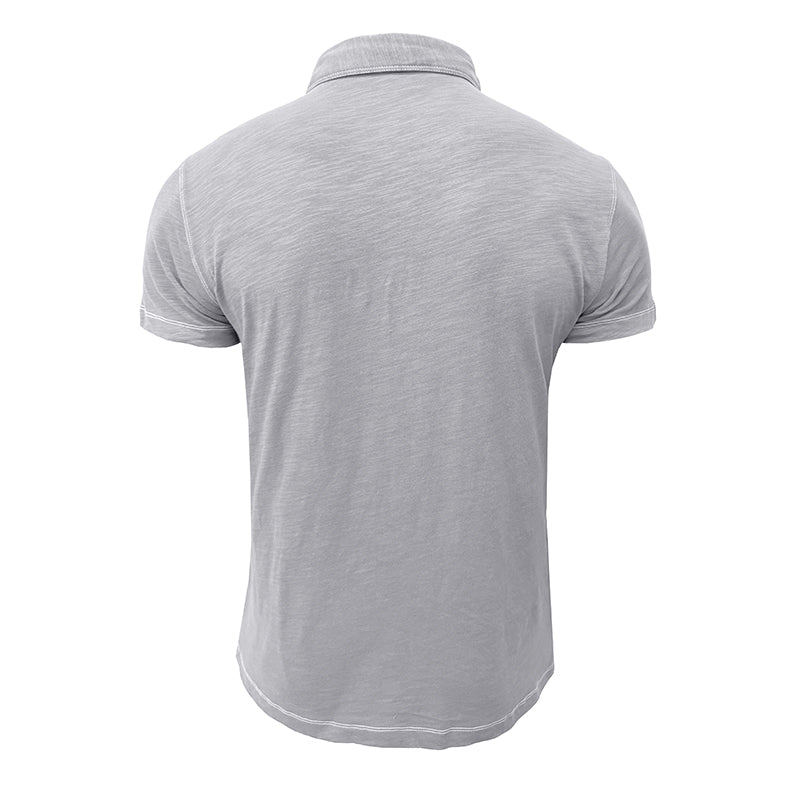 Men's Polo Shirt made of Soft Cotton – Matteo-Light blue-S-Nora Luxe