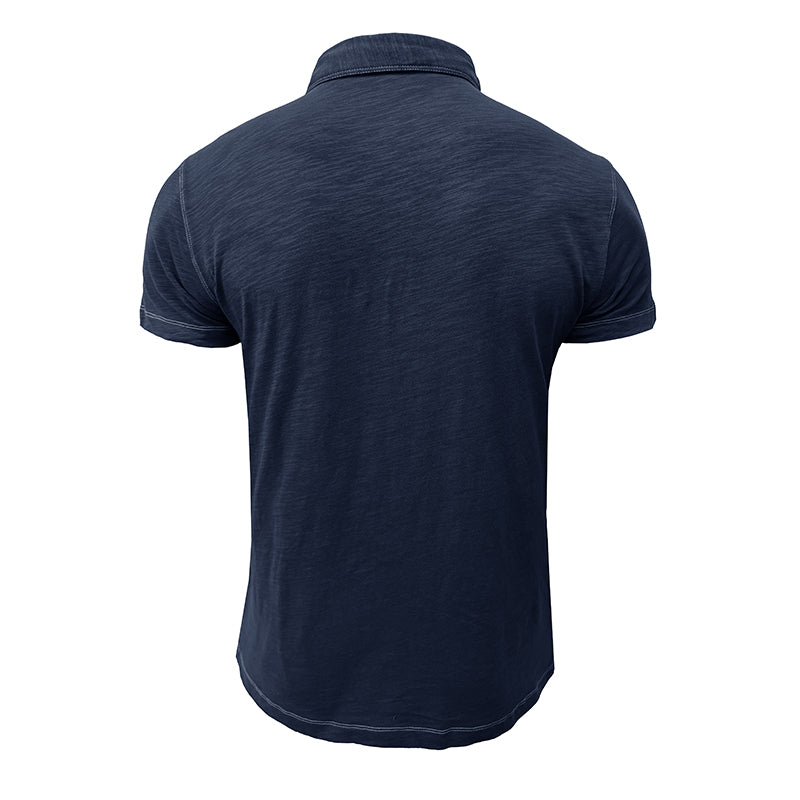 Men's Polo Shirt made of Soft Cotton – Matteo-Light blue-S-Nora Luxe