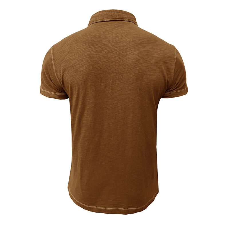 Men's Polo Shirt made of Soft Cotton – Matteo-Light blue-S-Nora Luxe