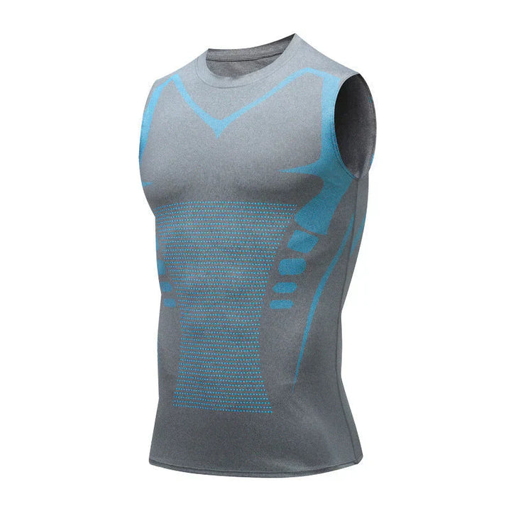 Men's Shaping Vest - PowerVest Vita-Gray-S-Nora Luxe