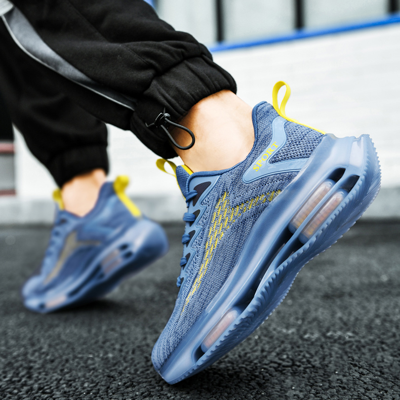 Men's sneakers with air cushion technology – Lorenzo-Blue-5.5-Nora Luxe