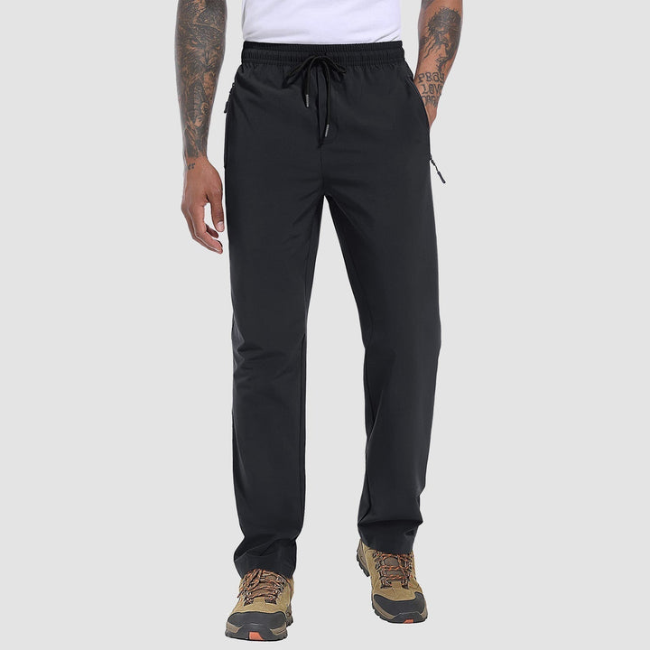 Men's Stretch & Quick-Dry Hiking Trousers - Logan-Black-S-Nora Luxe
