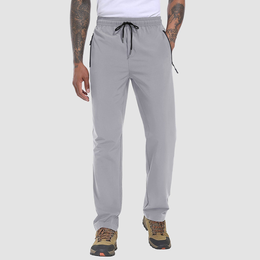 Men's Stretch & Quick-Dry Hiking Trousers - Logan-Light Gray-S-Nora Luxe