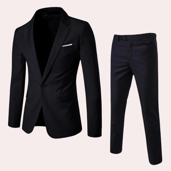 Men's Suit with Blazer and Trousers - Alexander-Black-S-Nora Luxe