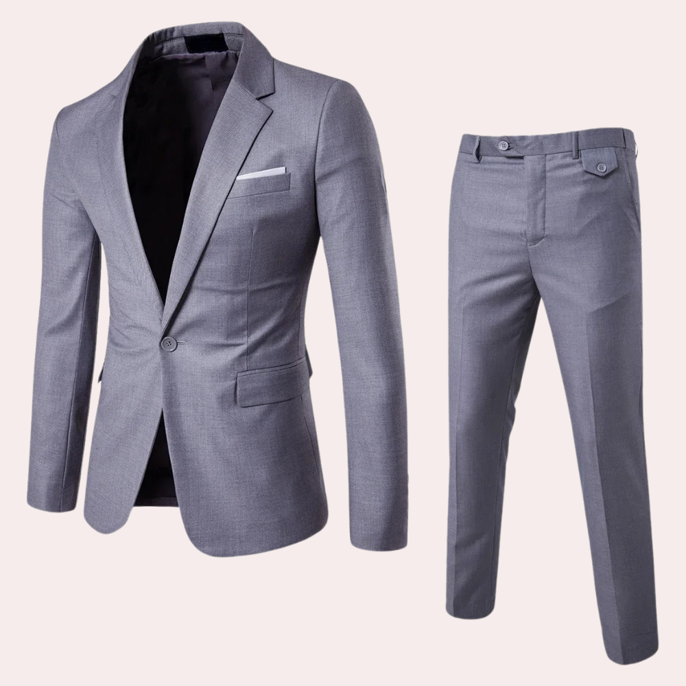 Men's Suit with Blazer and Trousers - Alexander-Gray-S-Nora Luxe