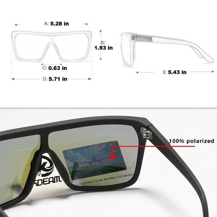 Men's sunglasses with UV protection and flexible frame – Jonas