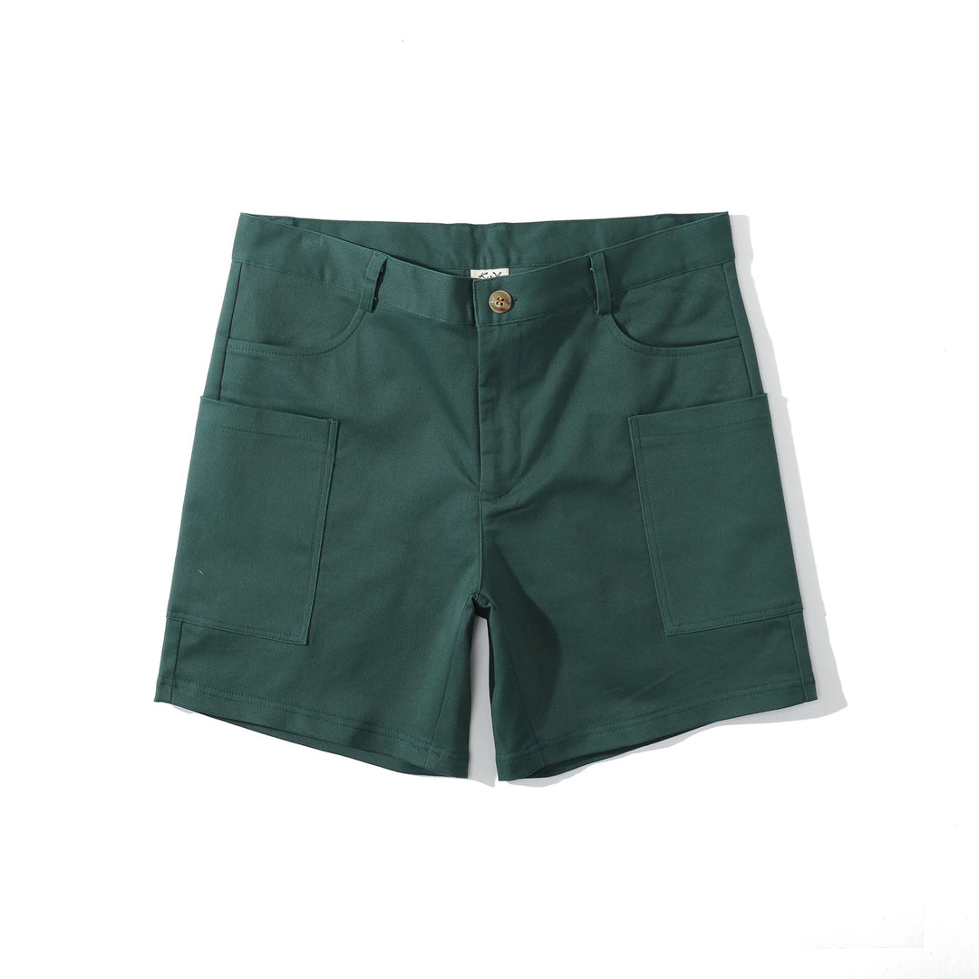 Men's utility shorts made from stretch cotton blend – Finn-Blue-XS-Nora Luxe