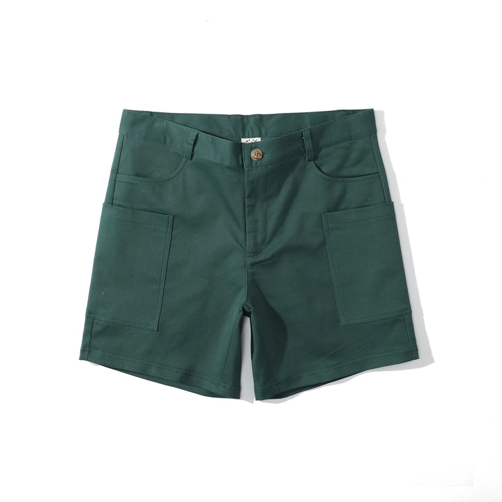 Men's utility shorts made from stretch cotton blend – Finn-Blue-XS-Nora Luxe
