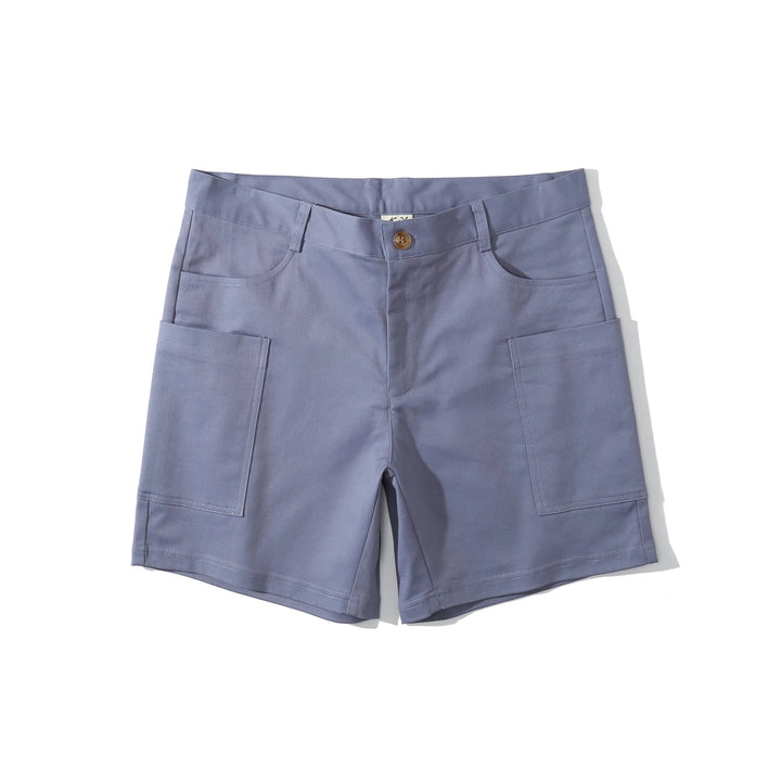 Men's utility shorts made from stretch cotton blend – Finn-Blue-XS-Nora Luxe