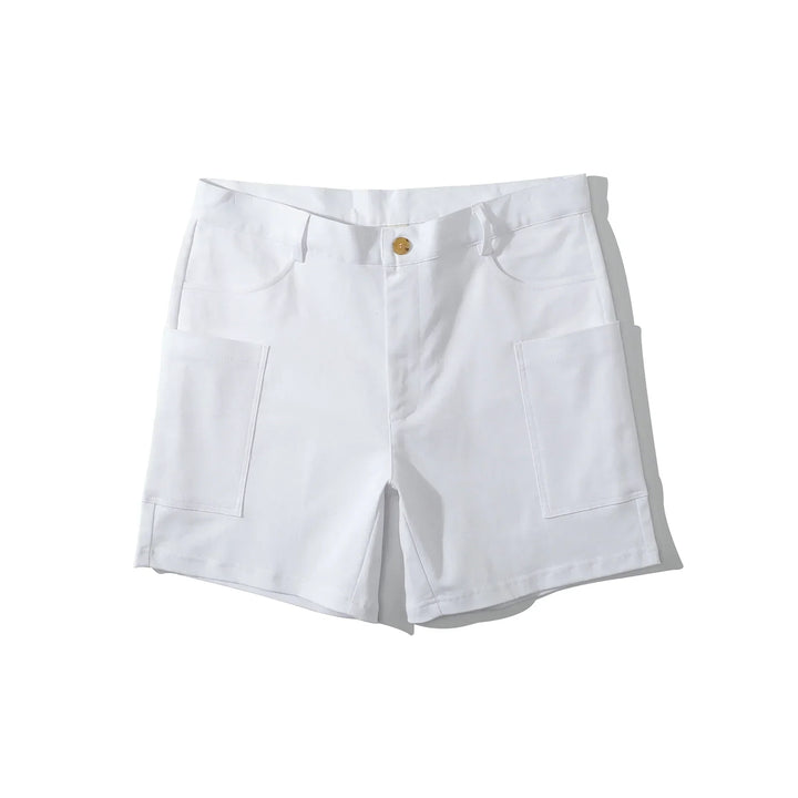 Men's utility shorts made from stretch cotton blend – Finn-Blue-XS-Nora Luxe