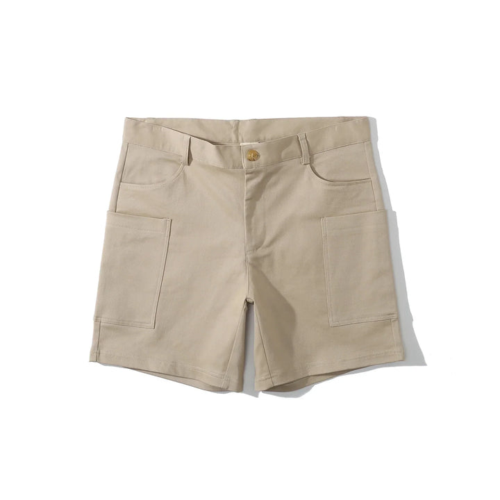 Men's utility shorts made from stretch cotton blend – Finn-Blue-XS-Nora Luxe