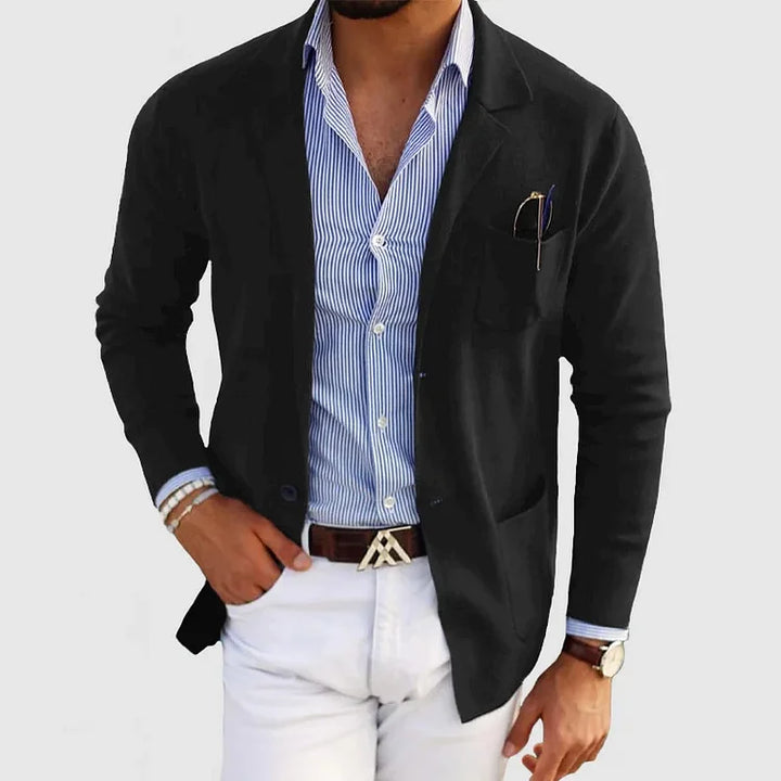 Men's Waistcoat with Style and Comfort - Milo-Black-XS-Nora Luxe