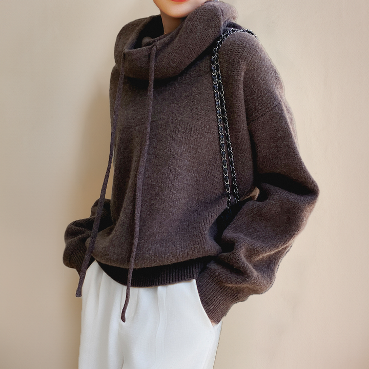 Merino Wool Ladies' Turtleneck - Lena-Green-XS-Nora Luxe