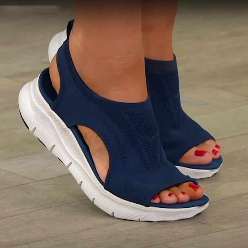 Mesh Plateau Sandals for Women – Nova-Blue-3-State of Style
