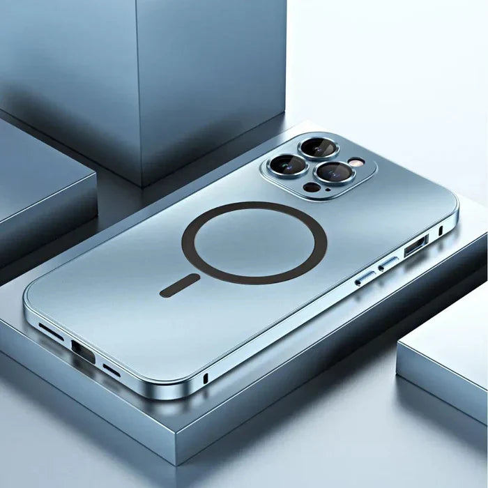 Metal Case for iPhone - MagCase-Blue-iPhone 15 Pro Max-Nora Luxe