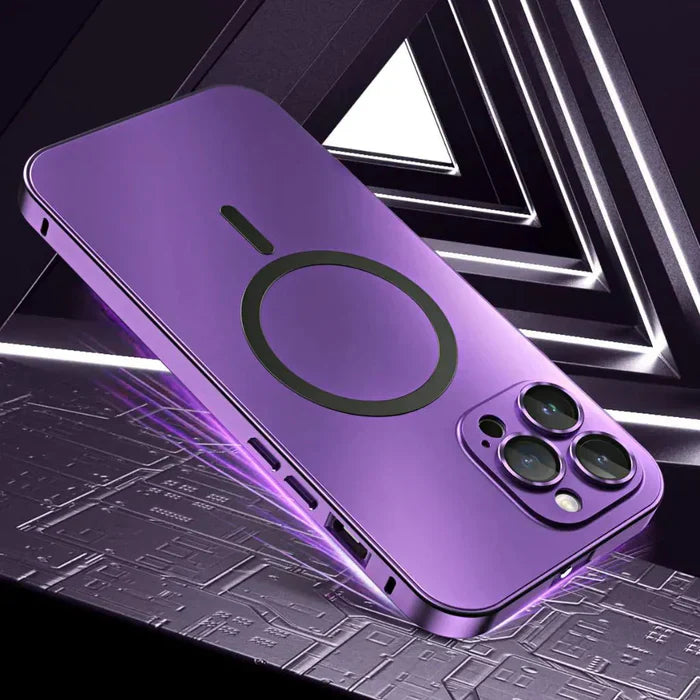 Metal Case for iPhone - MagCase-Silver-iPhone 15 Pro Max-Nora Luxe
