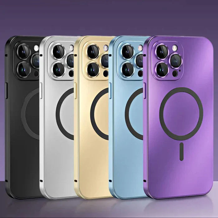 Metal Case for iPhone - MagCase-Silver-iPhone 15 Pro Max-Nora Luxe