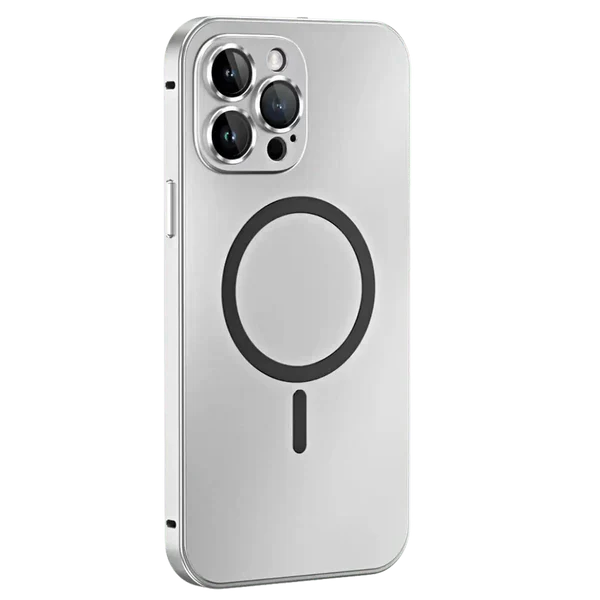 Metal Case for iPhone - MagCase-Silver-iPhone 15 Pro Max-Nora Luxe