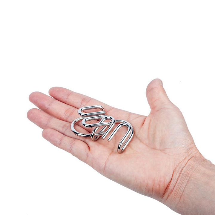 Metal Puzzle Rings Set - BrainTwist-Yellow-Nora Luxe