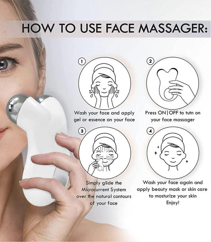 Microcurrent Facial Massager - FirmGlow-Nora Luxe