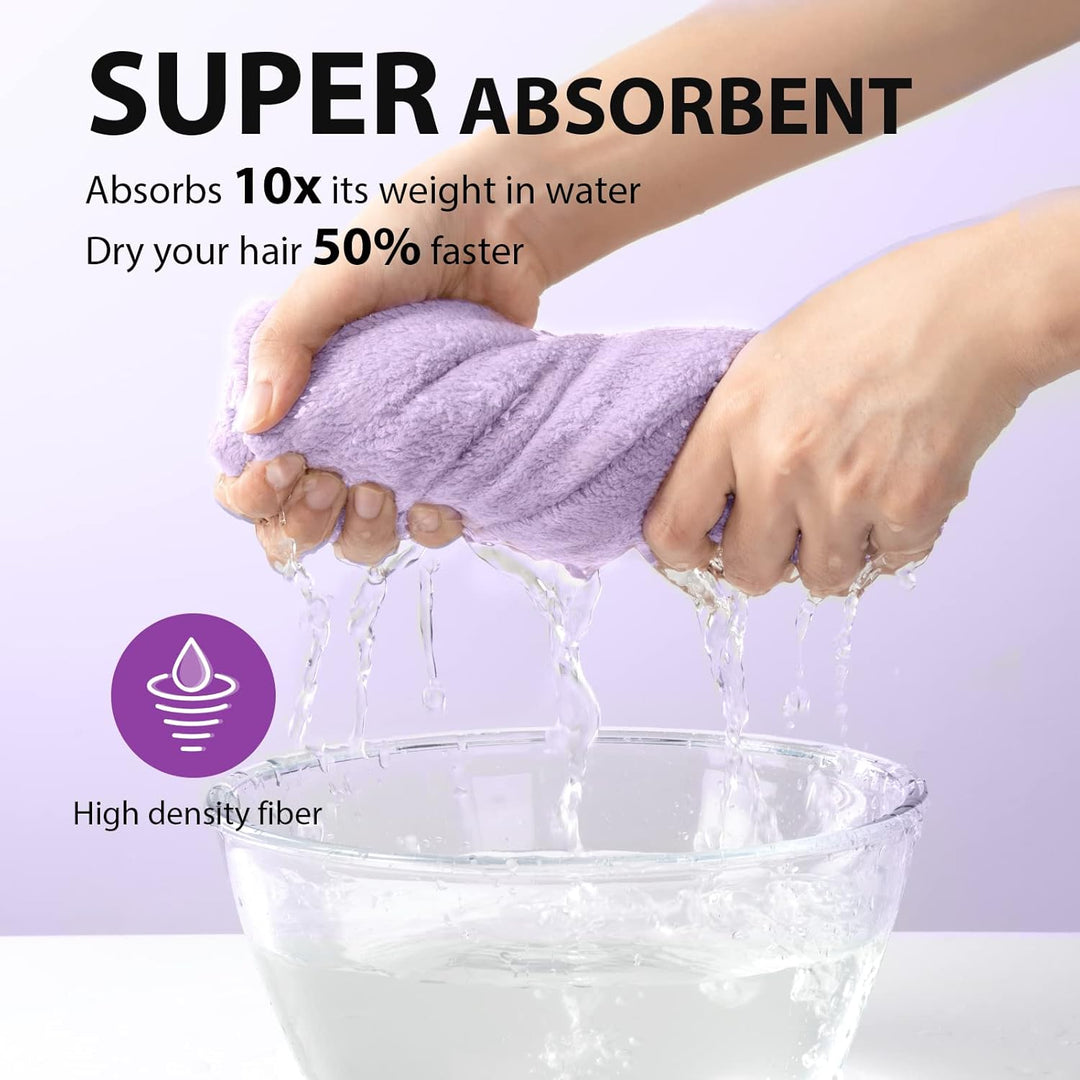 Microfiber Hair Towel Wrap – 3 Pack-Set 1-Nora Luxe