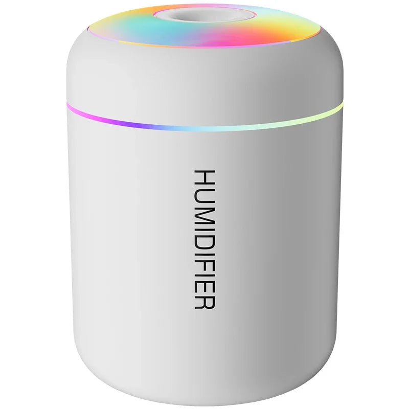 MINI AIR HUMIDIFIER WITH AROMATHERAPY - USB POWERED - PERFECT FOR CAR AND BEDROOM-White-Nora Luxe