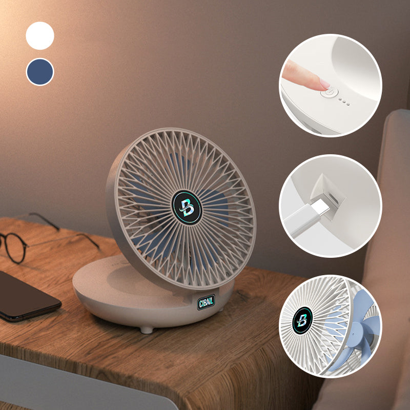 Mini Foldable Fan - CoolBreeze-White-Nora Luxe