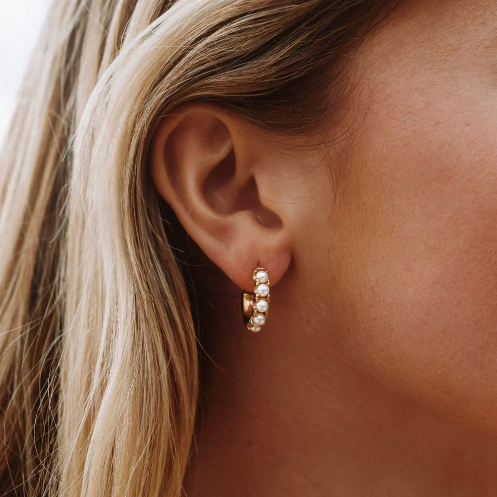 Mini Pearl Earrings - Liora-Nora Luxe