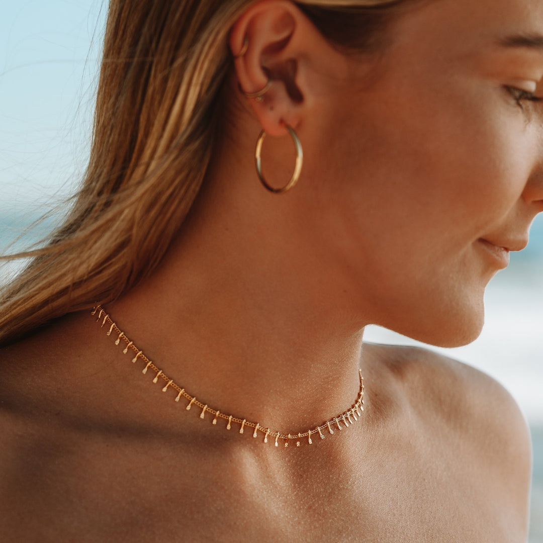 Minimalist Choker for Women - Antigua-Gold-Nora Luxe