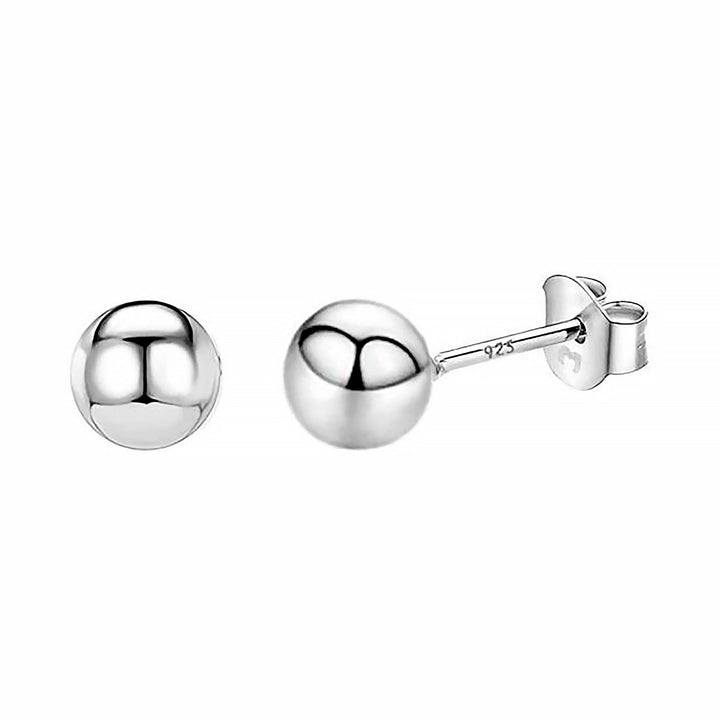Minimalist Earrings - Lunara-0.16 in-Silver-Nora Luxe