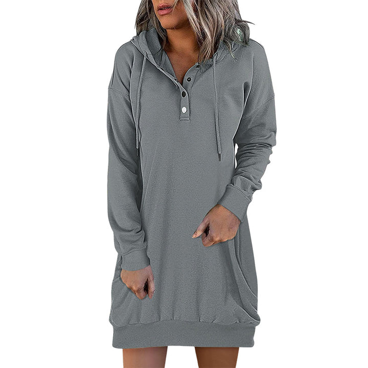 Minimalistic Long Women's Hoodie – Valeria-Pink-S-Nora Luxe