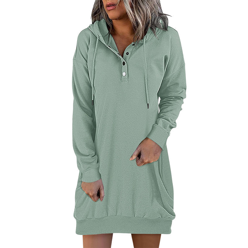 Minimalistic Long Women's Hoodie – Valeria-Pink-S-Nora Luxe