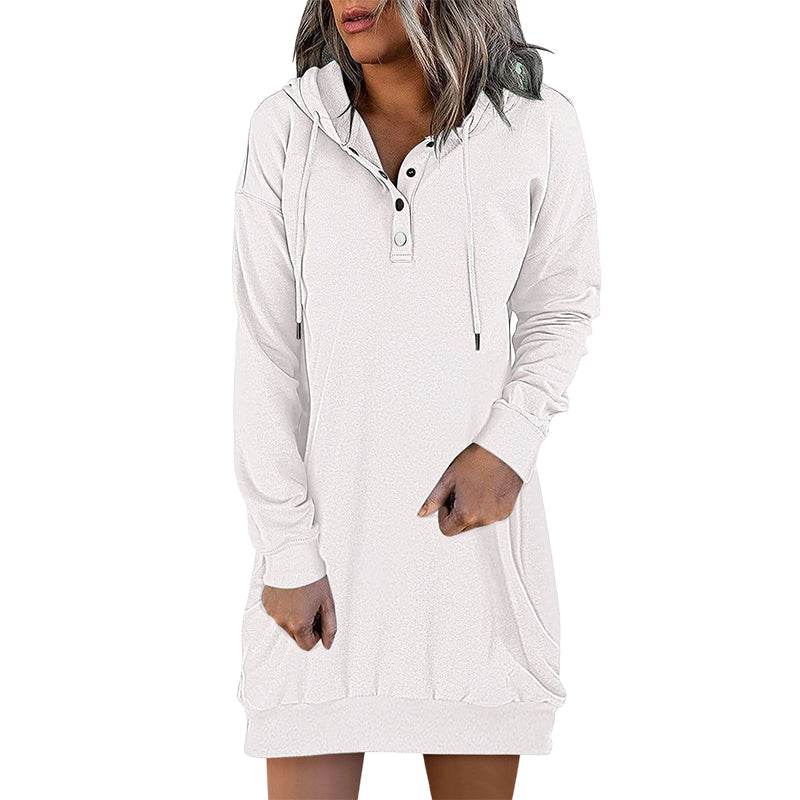Minimalistic Long Women's Hoodie – Valeria-Pink-S-Nora Luxe
