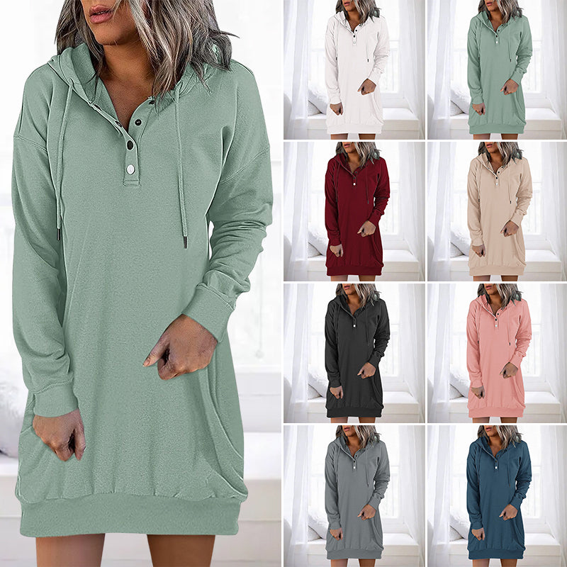 Minimalistic Long Women's Hoodie – Valeria-Pink-S-Nora Luxe