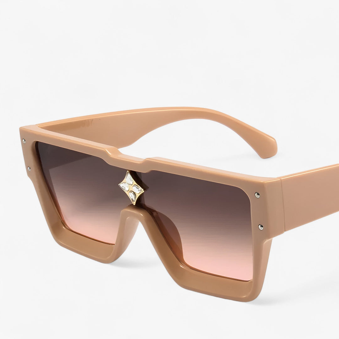 Mirrored Punk Sunglasses – Revik-Champagne Brown-Nora Luxe