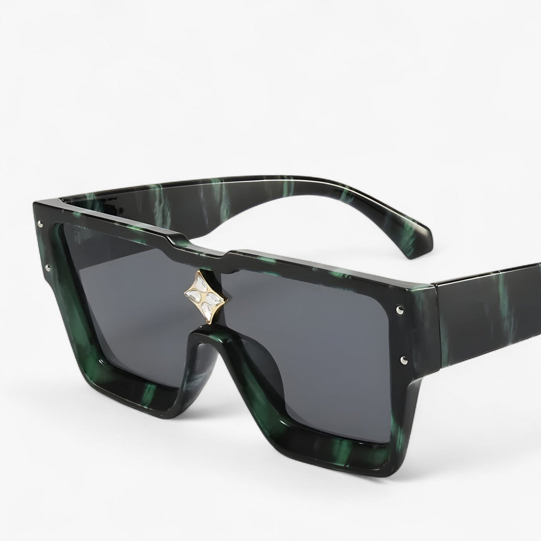 Mirrored Punk Sunglasses – Revik-Green Grey-Nora Luxe