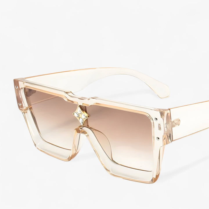 Mirrored Punk Sunglasses – Revik-Pink Brown-Nora Luxe