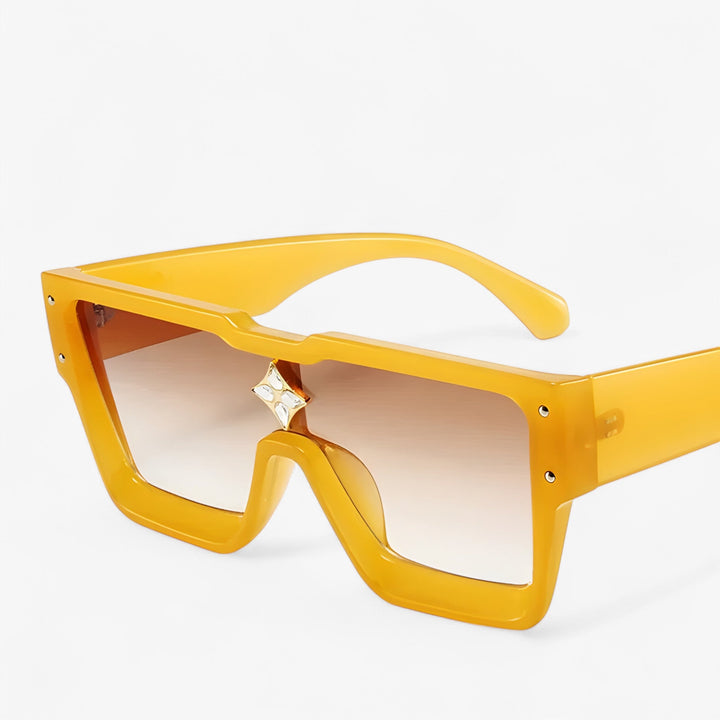 Mirrored Punk Sunglasses – Revik-Yellow Brown-Nora Luxe