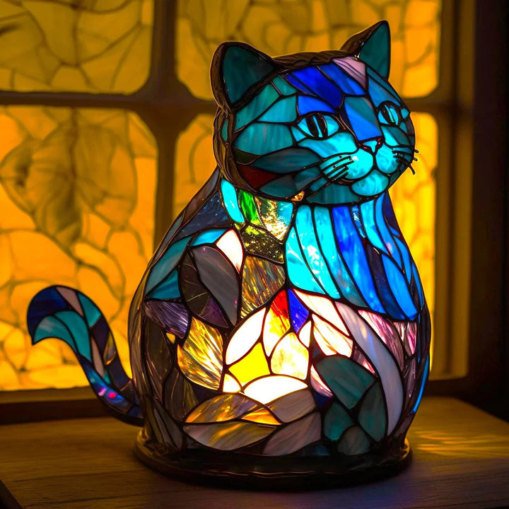 Modern Art Lamp - LumiAura-Cat-5.91 inches-Nora Luxe