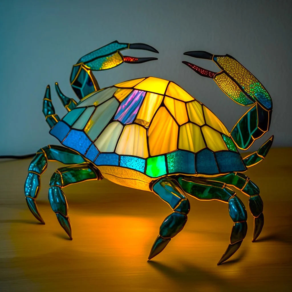 Modern Art Lamp - LumiAura-Crab-5.91 inches-Nora Luxe