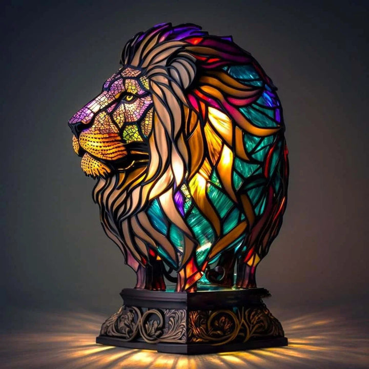 Modern Art Lamp - LumiAura-Lion-5.91 inches-Nora Luxe
