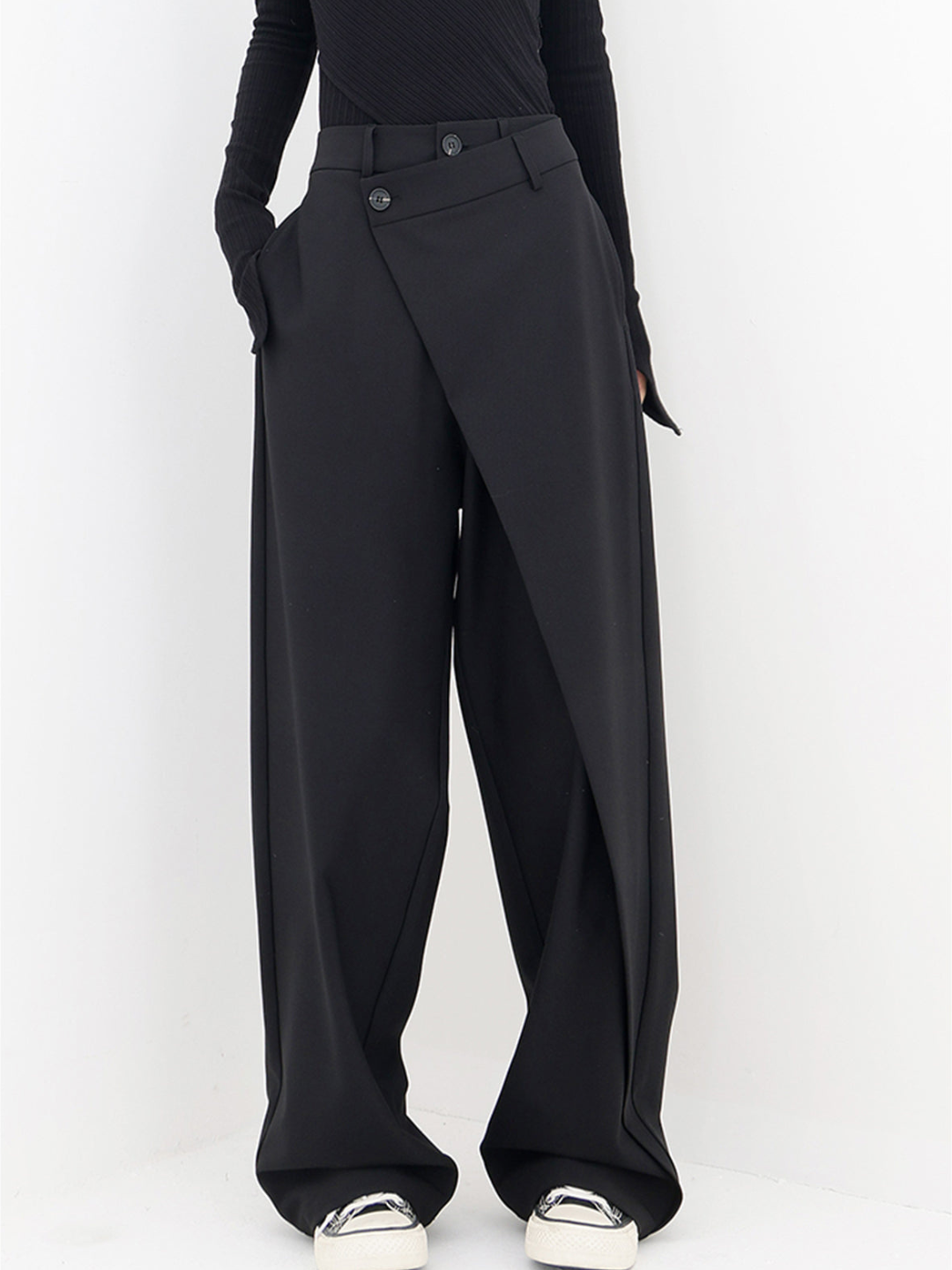 Modern Baggy Ladies Trousers - Emma-Black-S-Nora Luxe