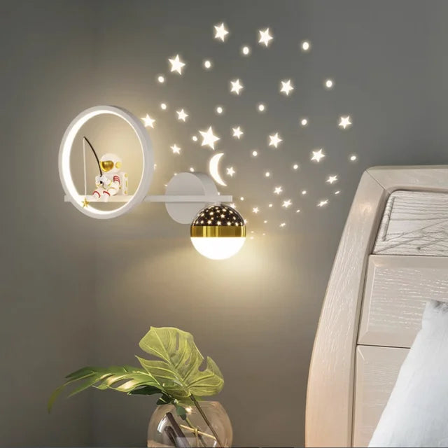 Modern Children's Wall Lamp - BrightBuddy-White Right-Three Colors-Nora Luxe
