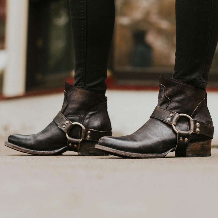 Modern Learning Ladies' Shoes - Maxime-Black Leather-3.0-Nora Luxe