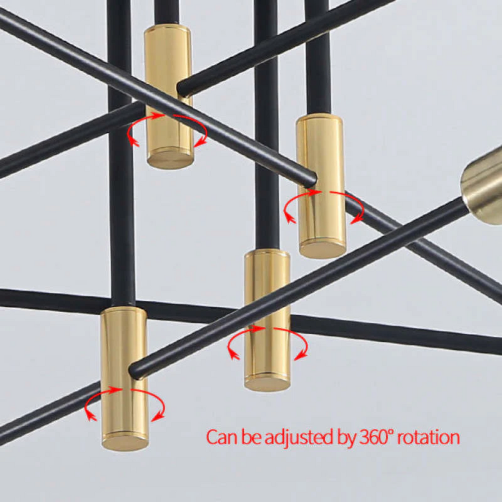 Modern LED Ceiling Light - Lumière Royale-Without Light Bulbs-4 lamps-Nora Luxe