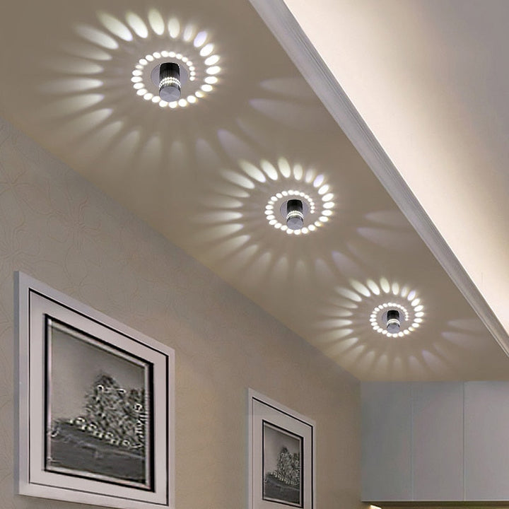 Modern LED Spiral Lamp - LumoSpiral-Cold White-Nora Luxe