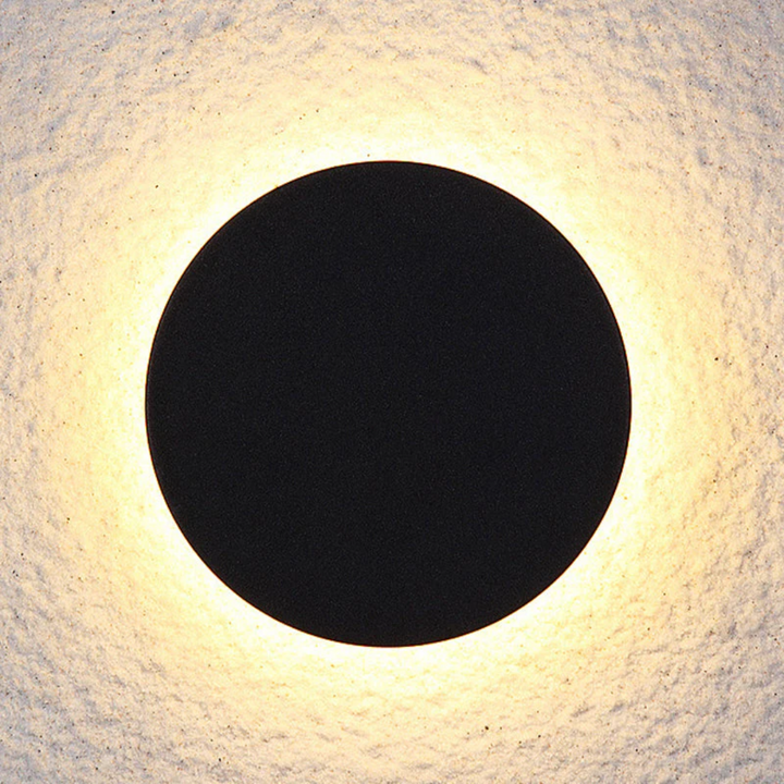Modern Minimalist LED Wall Lamp - Zenith-Black-Warm White-Round Klein-Nora Luxe