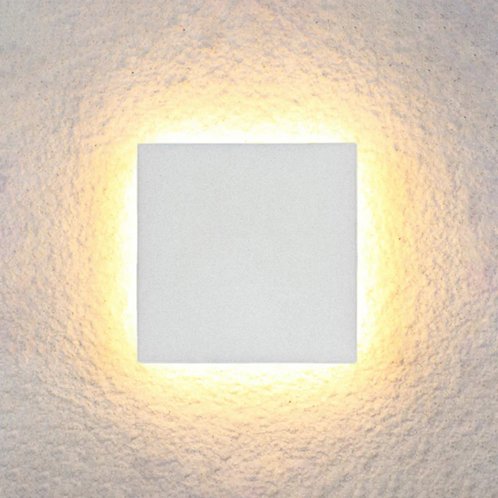 Modern Minimalist LED Wall Lamp - Zenith-White-Warm White-Square Small-Nora Luxe